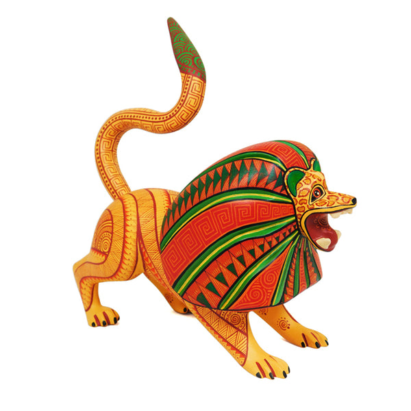 Fabiola Carmona: Little Lion Woodcarving