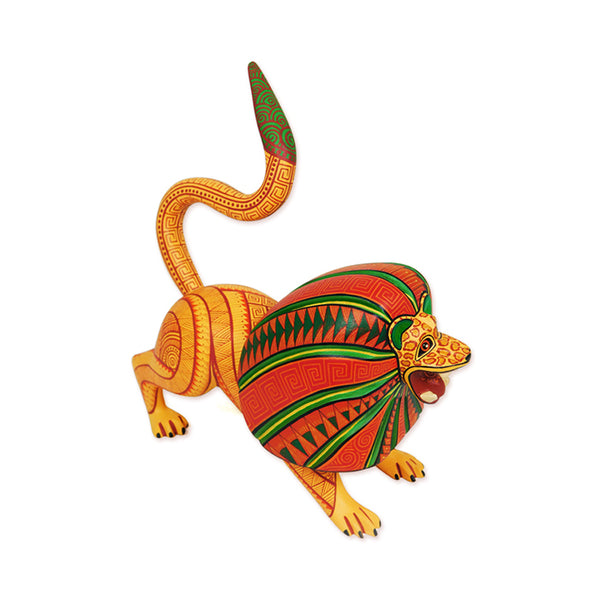 Fabiola Carmona: Little Lion Woodcarving