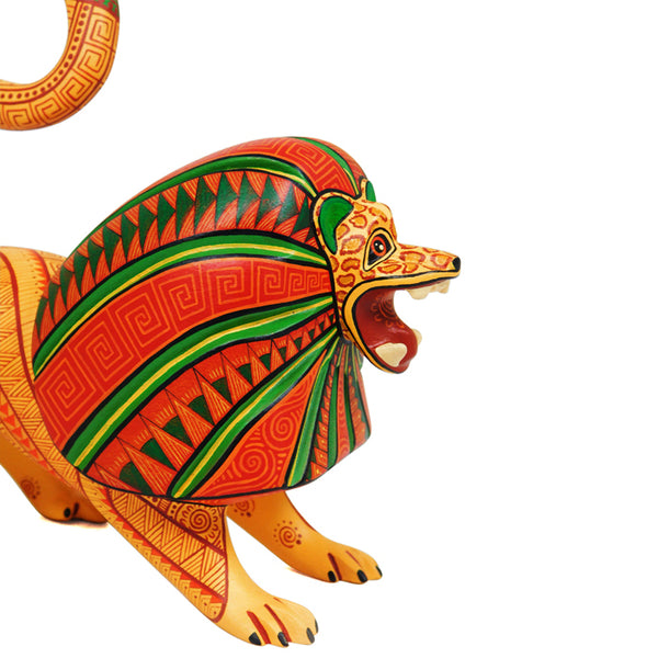 Fabiola Carmona: Little Lion Woodcarving