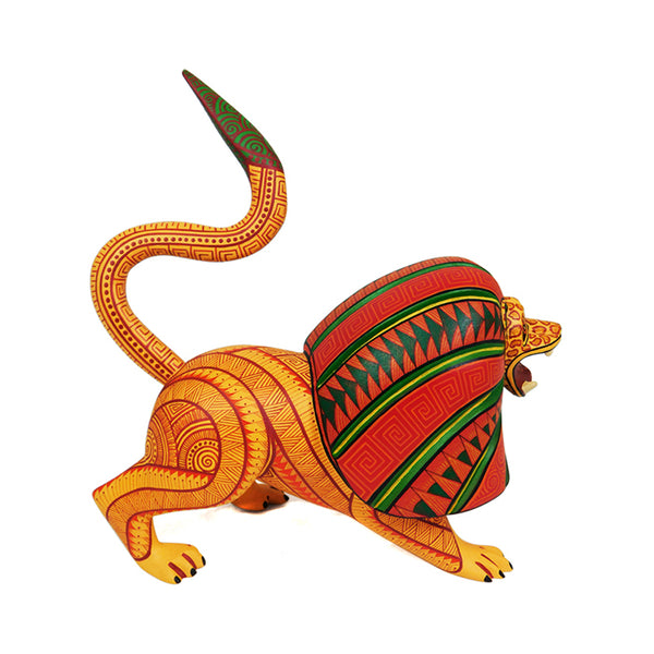 Fabiola Carmona: Little Lion Woodcarving