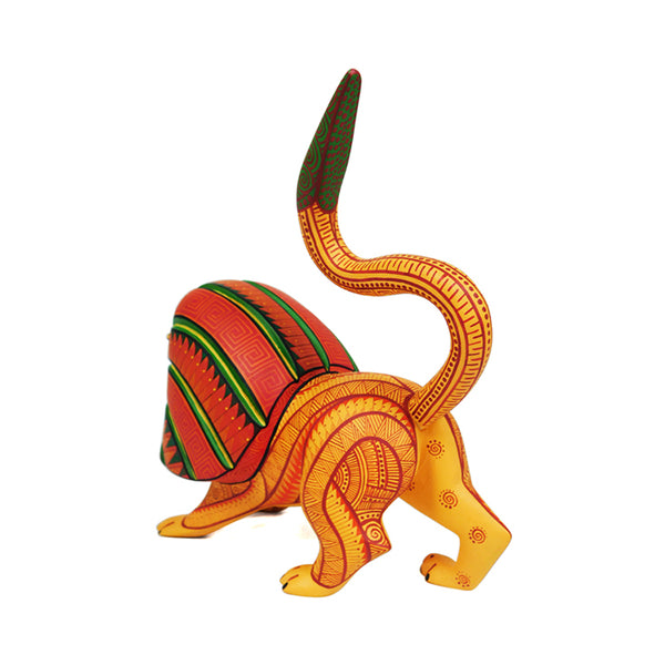 Fabiola Carmona: Little Lion Woodcarving