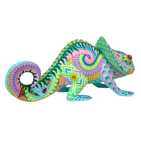 Fatima Fuentes: Spectacular Chameleon Woodcarving