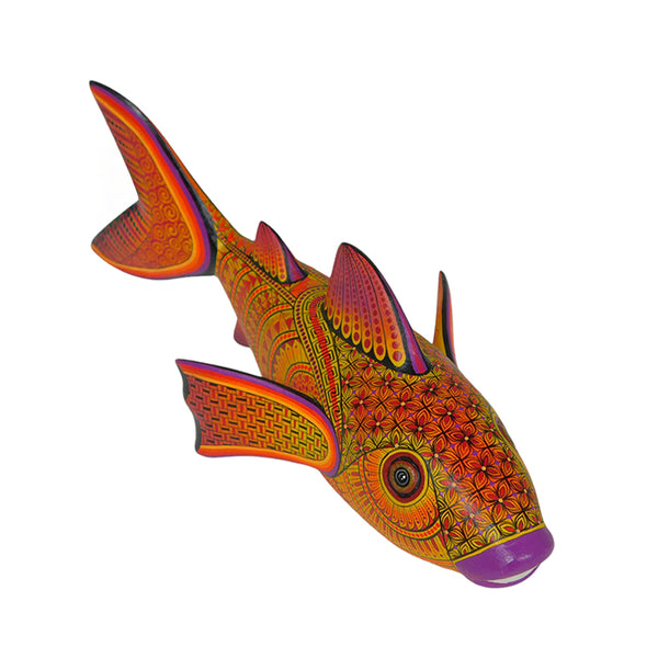 Faviola Fabian: Salmon Woodcarving
