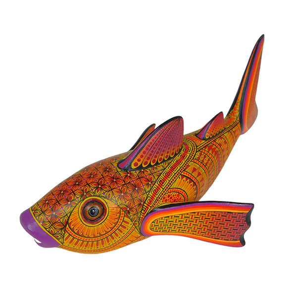 Faviola Fabian: Salmon Woodcarving