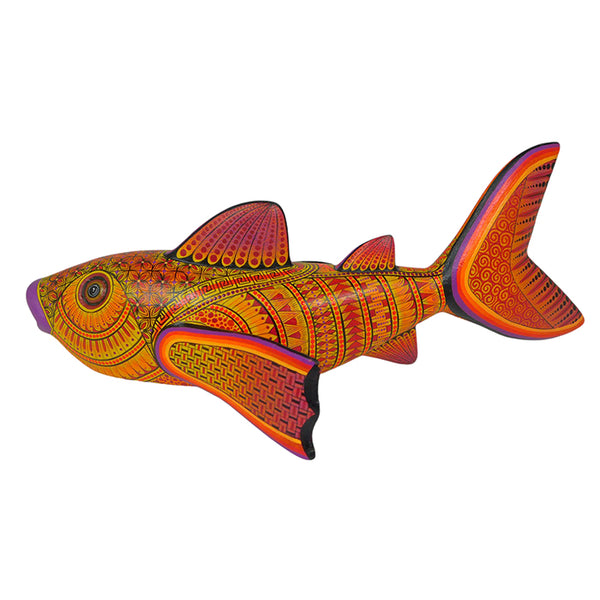 Faviola Fabian: Salmon Woodcarving