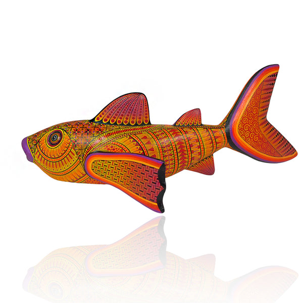 Faviola Fabian: Salmon Woodcarving