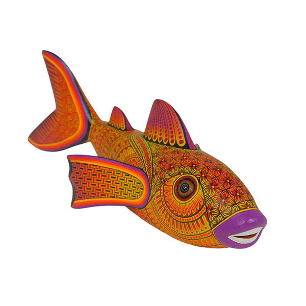 Faviola Fabian: Salmon Woodcarving