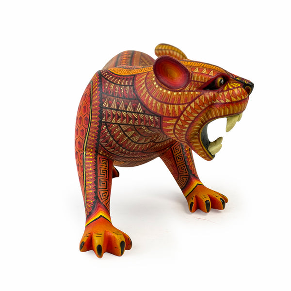 Anabel Cruz: One-Piece Fierce Jaguar Impressive Painting Alebrije