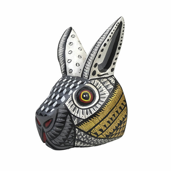 Hermilo Xuana: Little Hare Mask Woodcarving