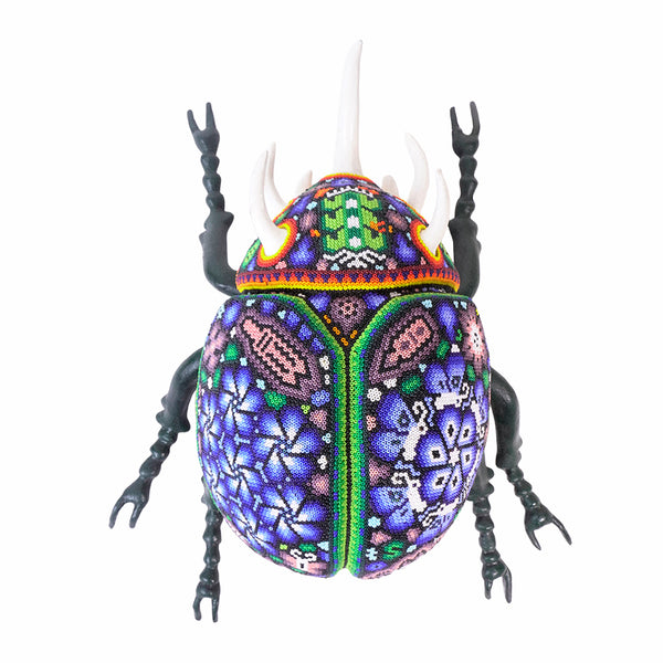 Huichol Art: Large Beetle Beaded Art