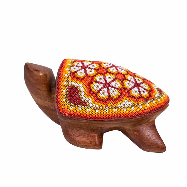 Huichol Art: Turtle Beaded Art