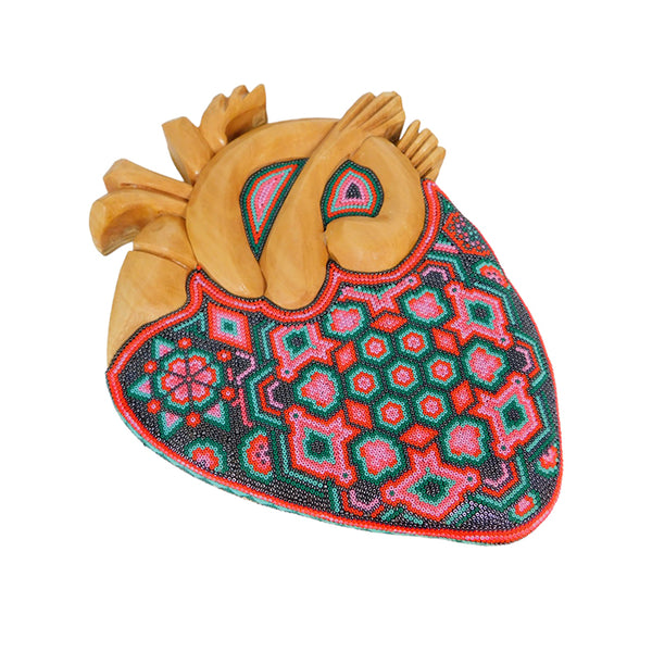 Huichol: Wall Hanging Anatomic Heart