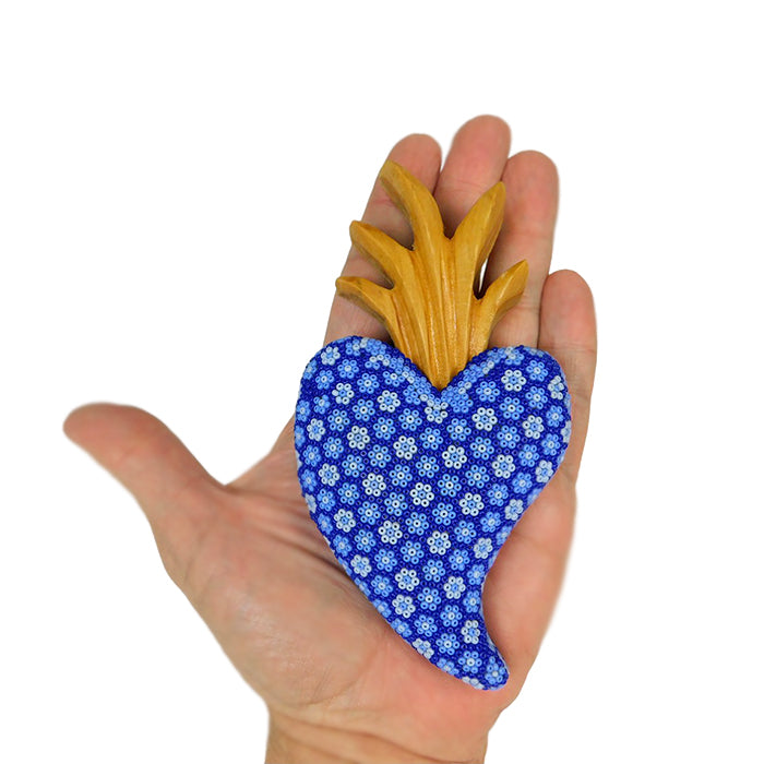 Huichol: Beaded Heart Wall Hanging