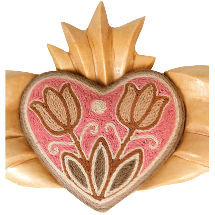 Huichol: Winged Heart Wall Hanging