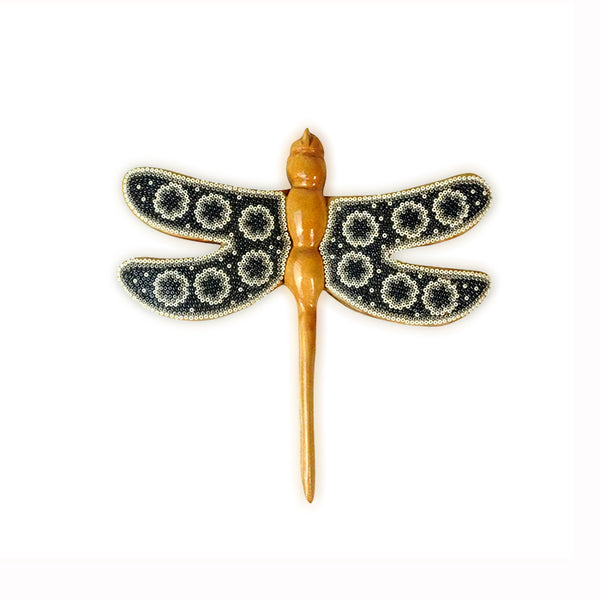 Huichol: Wall Hanging Beaded Dragonfly