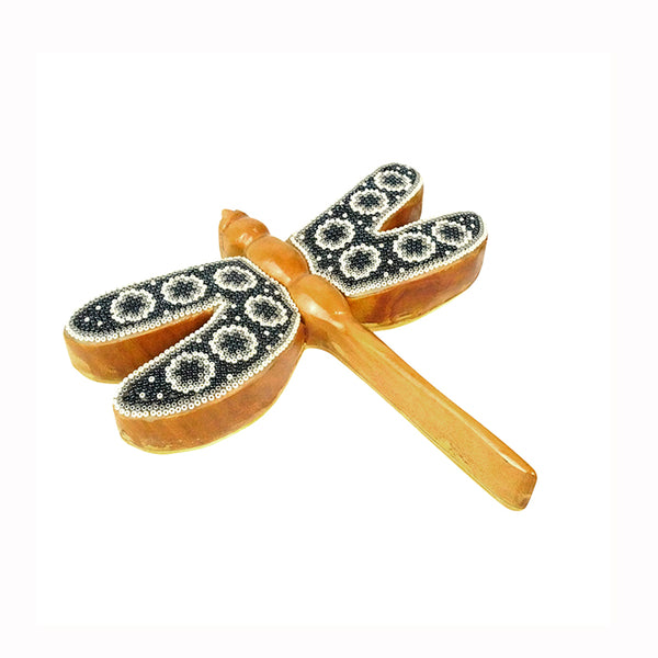 Huichol: Wall Hanging Beaded Dragonfly