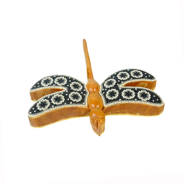 Huichol: Wall Hanging Beaded Dragonfly