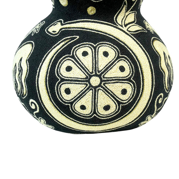 Huichol: Yarn Gourd Figurine