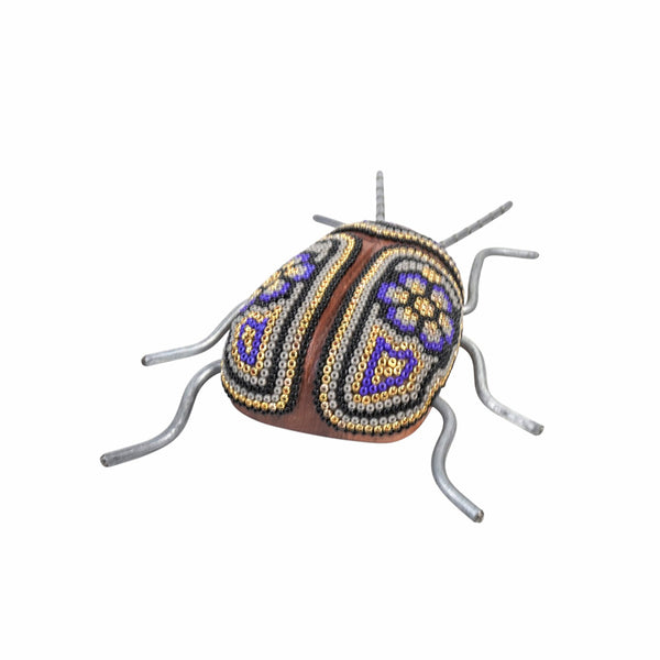 Huichol Art: Wall Hanging Beatle Beaded Art