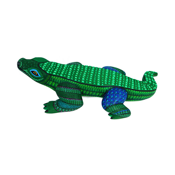 Alligator alebrije hand carved in Oaxaca