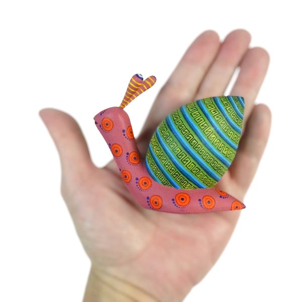 Isabel Fabian: Little Snail Oaxaca Woodcarving