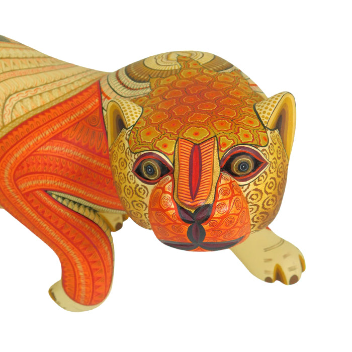 Woodcarving from Oaxaca of a Jaguar