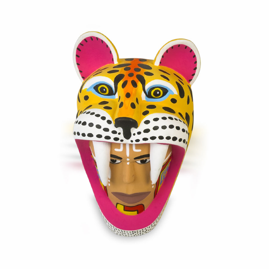 Luis Pablo: Jaguar Warrior Alebrije Woodcarving
