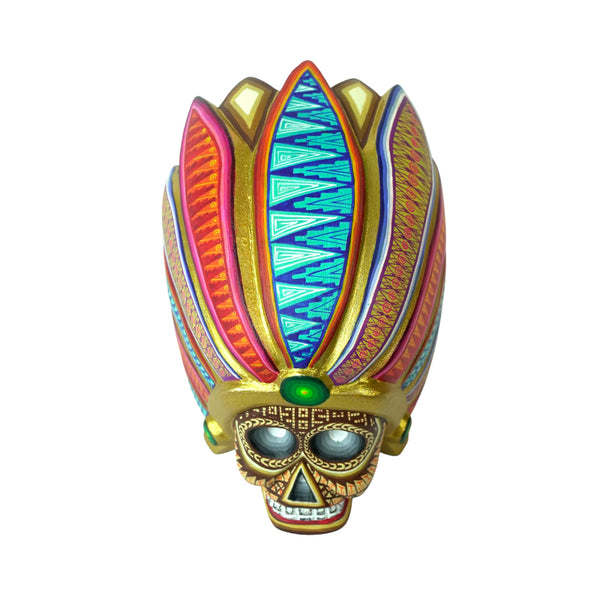 Jorge Ortega: Emperor Skull Woodcarving