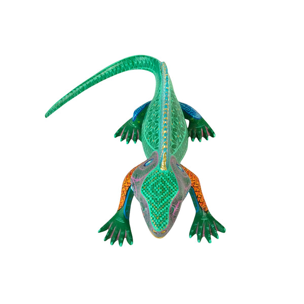 Jorge Vazquez: Fabulous Miniature Iguana Woodcarving