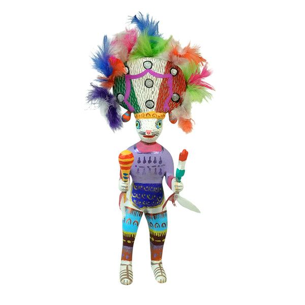 Juventino Melchor: Dance of the Feather Woodcarving