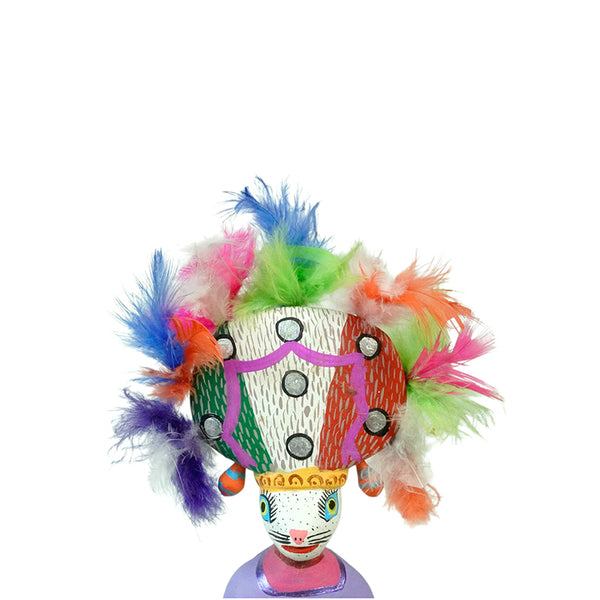 Juventino Melchor: Dance of the Feather Woodcarving