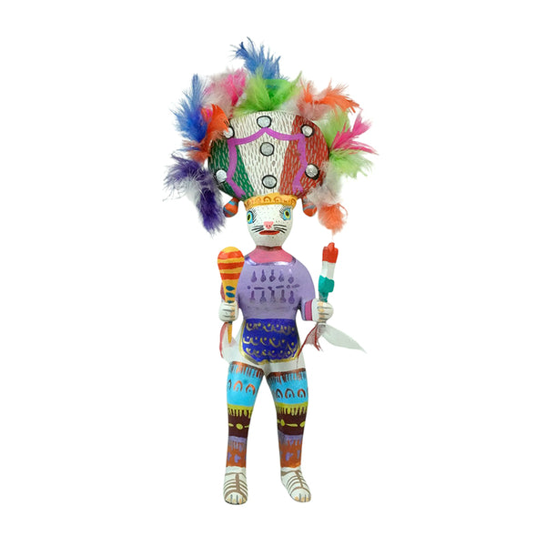 Juventino Melchor: Dance of the Feather Woodcarving