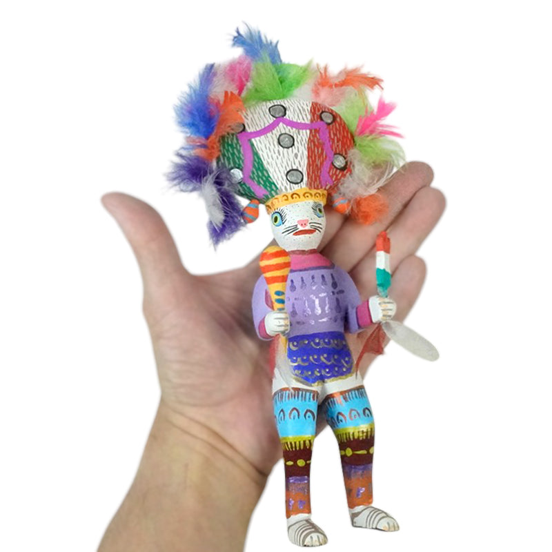 Juventino Melchor: Dance of the Feather Woodcarving