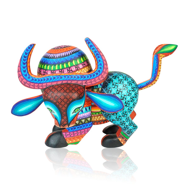 Lucero Fuentes: Bull Woodcarving Alebrije