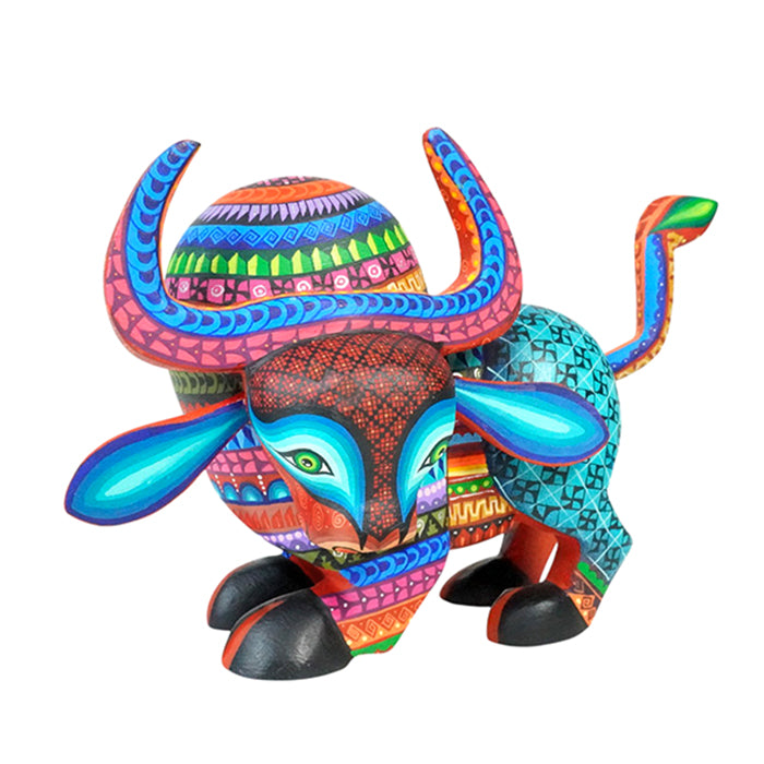 Longhorn Bull Woodcarving Alebrije