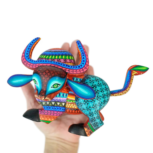Lucero Fuentes: Bull Woodcarving Alebrije