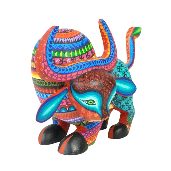 Lucero Fuentes: Bull Woodcarving Alebrije