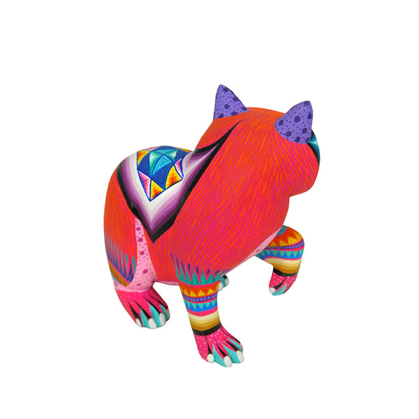 Lucero Fuentes: Little Cat Woodcarving