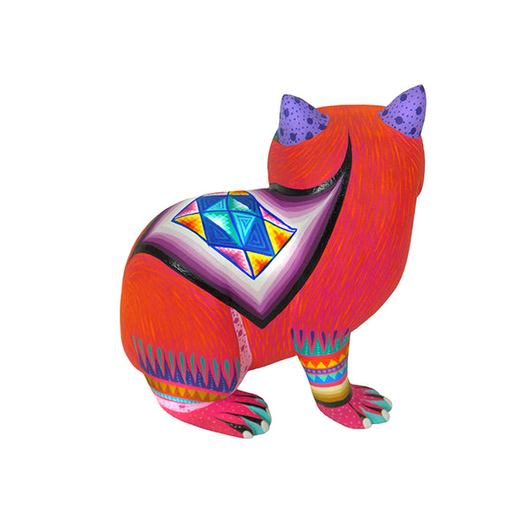 Lucero Fuentes: Little Cat Woodcarving