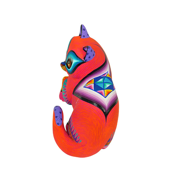 Lucero Fuentes: Little Cat Woodcarving