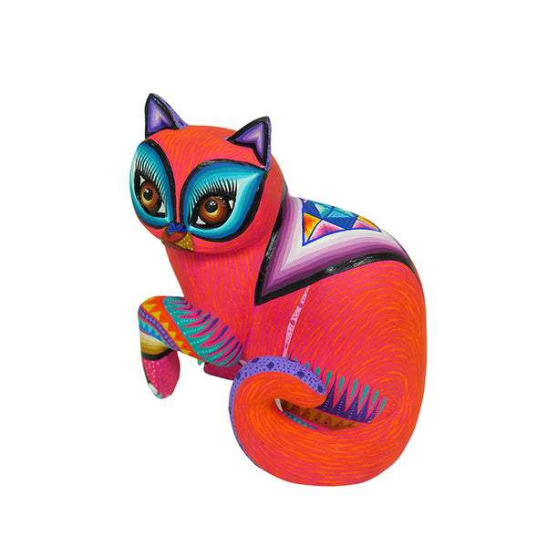 Lucero Fuentes: Little Cat Woodcarving