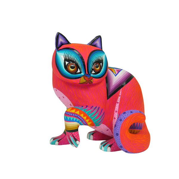 Lucero Fuentes: Little Cat Woodcarving