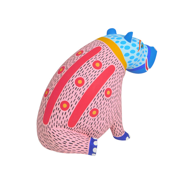 Luis Pablo: Baby Hippo Woodcarving