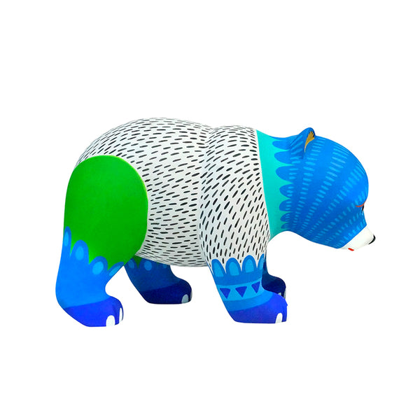 Luis Pablo: Bear Cub Woodcarving