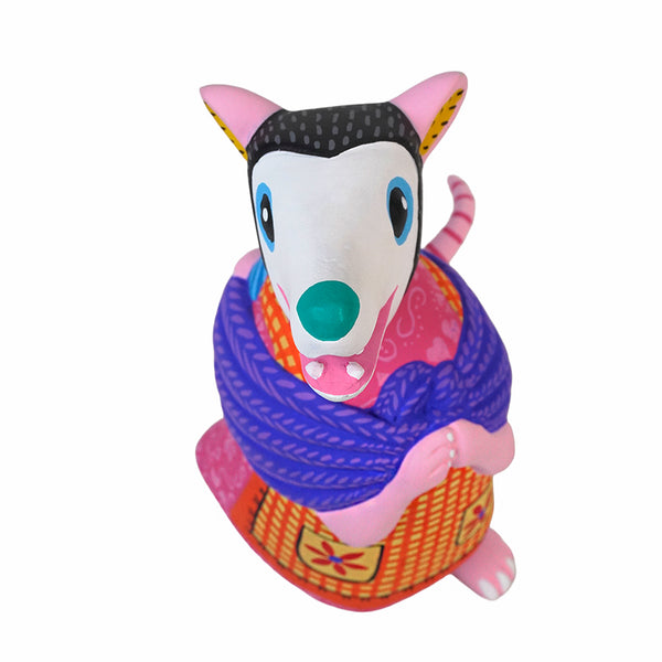 Luis Pablo: Opossum & Baby Woodcarving