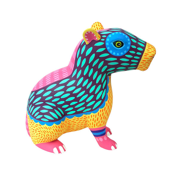 Luis Pablo: Joyful Capybara Woodcarving