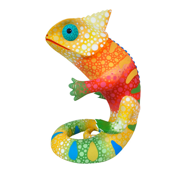 Luis Pablo: Spectacular One Piece Chameleon Woodcarving