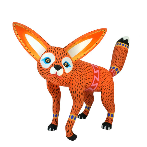 Luis Pablo: Fennec Fox Alebrije Woodcarving