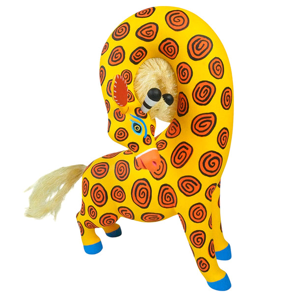 Luis Pablo: Giraffe Oaxaca Woodcarving