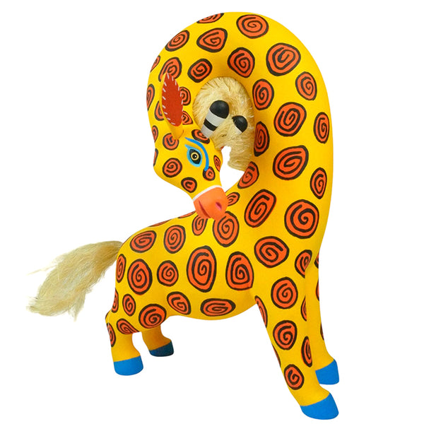 Luis Pablo: Giraffe Oaxaca Woodcarving